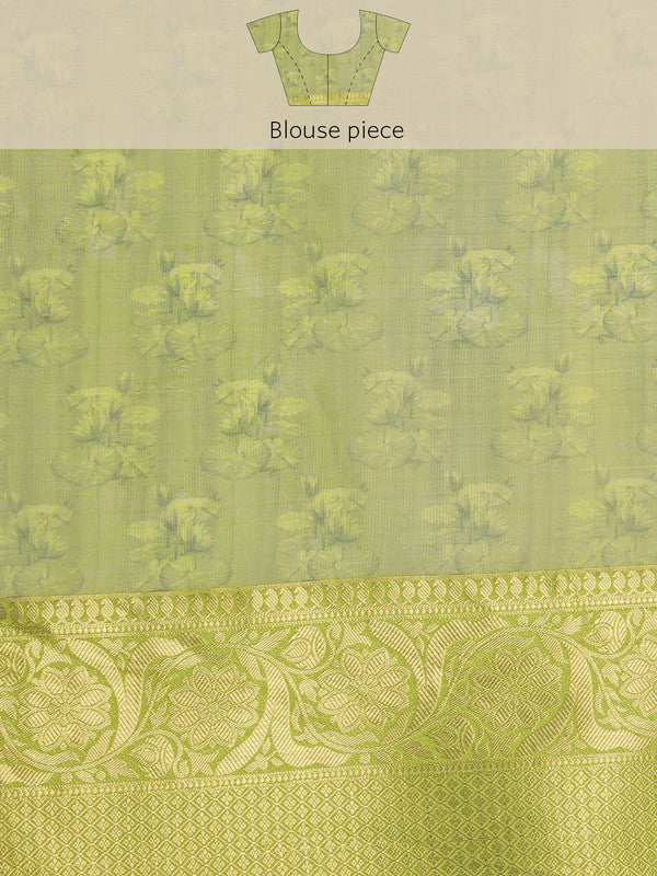 Navy Blue Munga Silk Digital Print Animal Print Saree with Unstitched Blouse - Hiral Fashion - Distacart