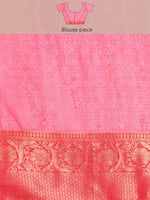 Thumbnail for Gray Munga Silk Digital Print Bandhani Saree with Unstitched Blouse - Hiral Fashion - Distacart