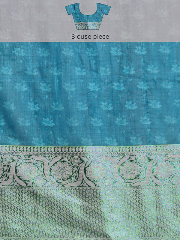 Olive Munga Silk Digital Print Animal Print Saree with Unstitched Blouse - Hiral Fashion - Distacart