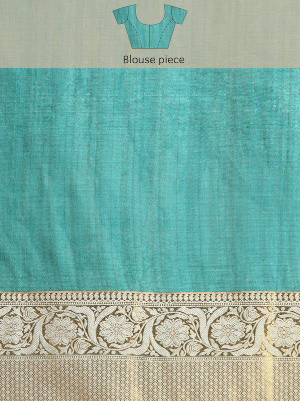 Gray Munga Silk Digital Print Animal Print Saree with Unstitched Blouse - Hiral Fashion - Distacart