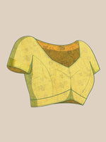 Thumbnail for Dark Blue Munga Silk Digital Print Floral Saree with Unstitched Blouse - Hiral Fashion - Distacart