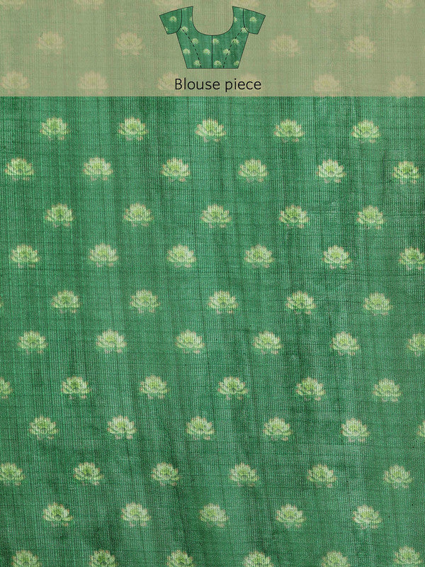 Multicolor Munga Silk Digital Print Floral Saree with Unstitched Blouse - Hiral Fashion - Distacart