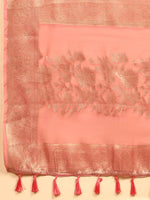 Thumbnail for Multicolor Cotton Blend Digital Print Floral Saree with Unstitched Blouse - Hiral Fashion - Distacart