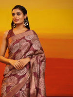 Thumbnail for White Silk Blend Woven Zari Design Ethnic Motifs Saree with Unstitched Blouse - Hiral Fashion - Distacart