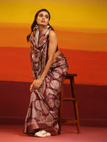 Thumbnail for White Silk Blend Woven Zari Design Ethnic Motifs Saree with Unstitched Blouse - Hiral Fashion - Distacart