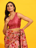 Thumbnail for Green Silk Blend Woven Zari Design Paisley Saree with Unstitched Blouse - Hiral Fashion - Distacart