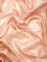 Thumbnail for Peach Cotton Blend Digital Print Floral Saree with Unstitched Blouse - Hiral Fashion - Distacart