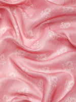 Thumbnail for Pink Cotton Blend Digital Print Floral Saree with Unstitched Blouse - Hiral Fashion - Distacart