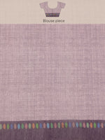 Thumbnail for Lavender Cotton Blend Digital Print Floral Saree with Unstitched Blouse - Hiral Fashion - Distacart