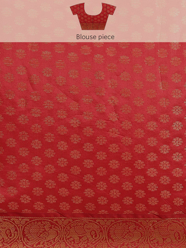 Turquoise Art Silk Printed Abstract Saree with Unstitched Blouse - Hiral Fashion - Distacart