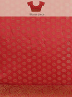 Thumbnail for White Art Silk Printed Abstract Saree with Unstitched Blouse - Hiral Fashion - Distacart