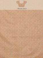 Thumbnail for Beige Cotton Blend Digital Print Animal Print Saree with Unstitched Blouse - Hiral Fashion - Distacart