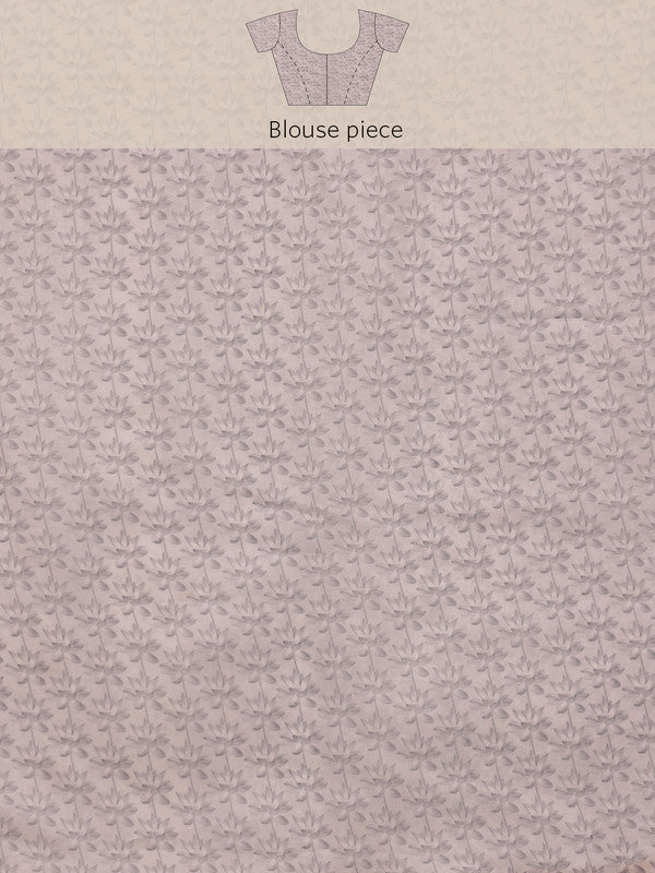 Blue Cotton Blend Digital Print Animal Print Saree with Unstitched Blouse - Hiral Fashion - Distacart