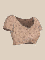 Thumbnail for Green Cotton Blend Digital Print Animal Print Saree with Unstitched Blouse - Hiral Fashion - Distacart