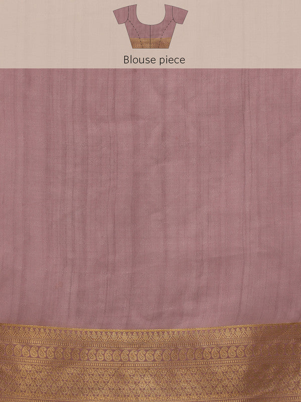 Pink Kota Doria Embroidered Floral Saree with Unstitched Blouse - Hiral Fashion - Distacart