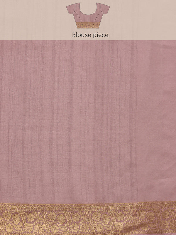 Pink Kota Doria Embroidered Floral Saree with Unstitched Blouse - Hiral Fashion - Distacart