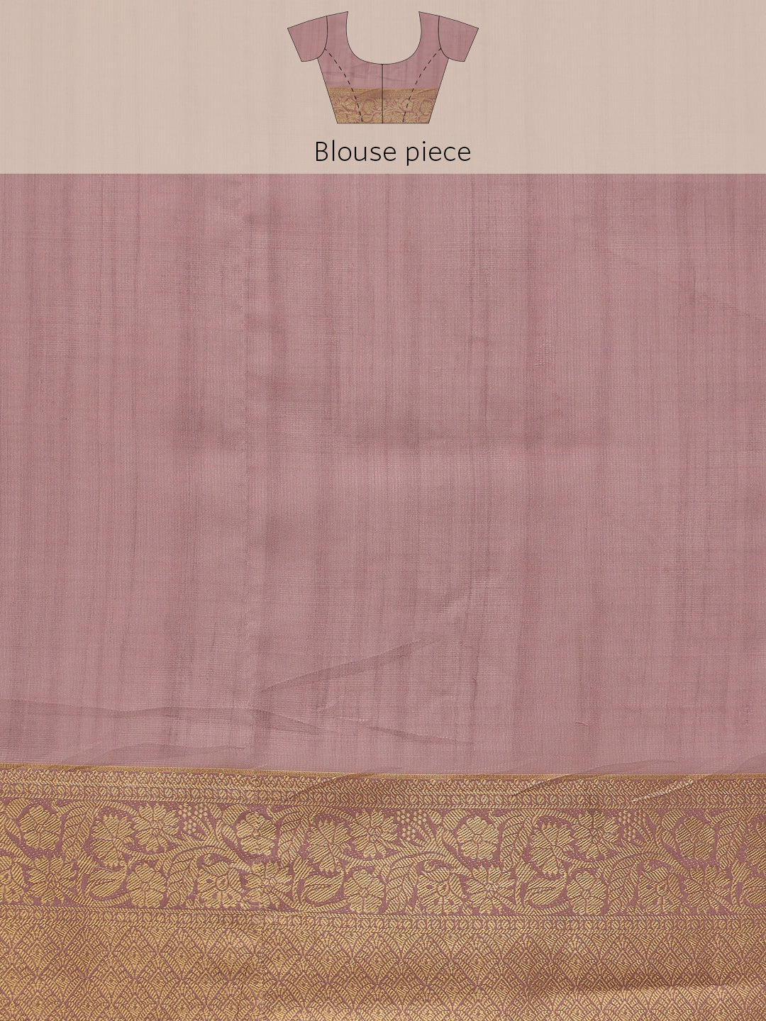 Pink Kota Doria Embroidered Floral Saree with Unstitched Blouse - Hiral Fashion - Distacart