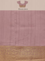 Thumbnail for Pink Kota Doria Embroidered Floral Saree with Unstitched Blouse - Hiral Fashion - Distacart