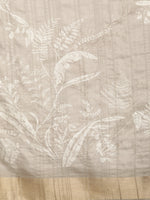 Thumbnail for Beige Silk Blend Digital Print Floral Saree with Unstitched Blouse - Hiral Fashion - Distacart