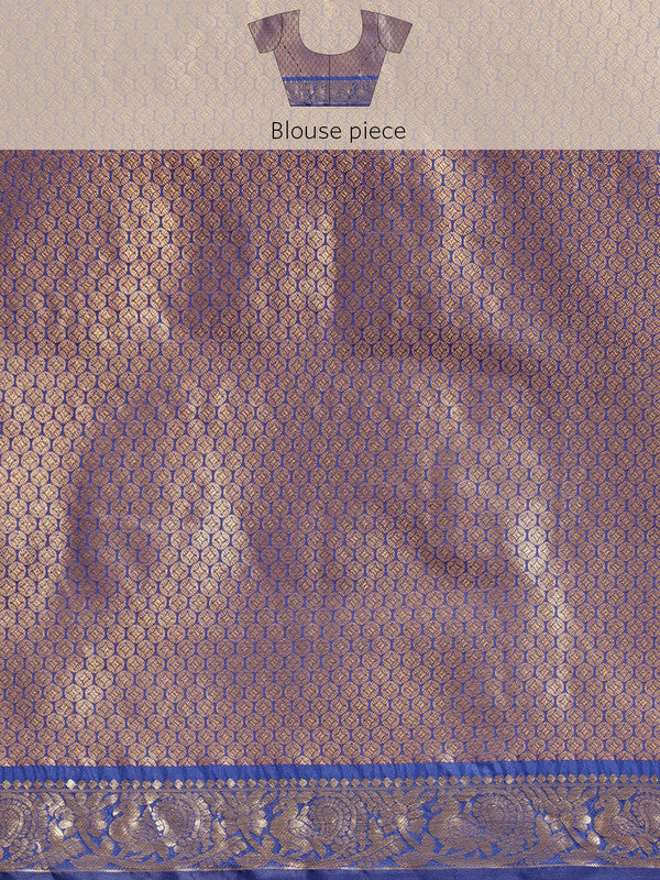 Red Pure Silk Woven Zari Design Polka Dots Saree with Unstitched Blouse - Hiral Fashion - Distacart