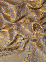 Thumbnail for Gray Brocade Woven Zari Design Paisely Saree with Unstitched Blouse - Hiral Fashion - Distacart