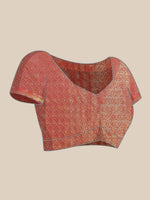 Thumbnail for Gray Brocade Woven Zari Design Paisely Saree with Unstitched Blouse - Hiral Fashion - Distacart