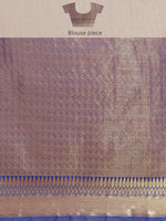 Thumbnail for Pink Brocade Woven Zari Design Paisely Saree with Unstitched Blouse - Hiral Fashion - Distacart