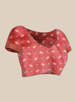 Thumbnail for Navy Blue Silk Blend Digital Print Patola Saree with Unstitched Blouse - Hiral Fashion - Distacart