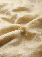 Thumbnail for Beige Silk Blend Woven Zari Design Paisley Saree with Unstitched Blouse - Hiral Fashion - Distacart