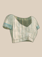 Thumbnail for Beige Silk Blend Woven Zari Design Paisley Saree with Unstitched Blouse - Hiral Fashion - Distacart