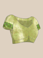 Thumbnail for Gray Silk Blend Woven Zari Design Geomatric Saree with Unstitched Blouse - Hiral Fashion - Distacart