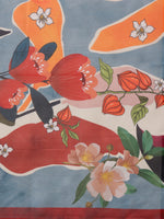 Thumbnail for Multicolor Polyester Digital Print Abstract Saree with Unstitched Blouse - Hiral Fashion - Distacart