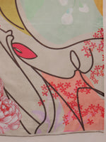 Thumbnail for Multicolor Polyester Digital Print Abstract Saree with Unstitched Blouse - Hiral Fashion - Distacart