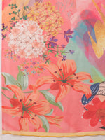 Thumbnail for Multicolor Polyester Digital Print Abstract Saree with Unstitched Blouse - Hiral Fashion - Distacart