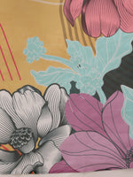 Thumbnail for Yellow Polyester Digital Print Abstract Saree with Unstitched Blouse - Hiral Fashion - Distacart