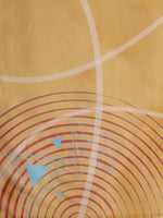 Thumbnail for Yellow Polyester Digital Print Abstract Saree with Unstitched Blouse - Hiral Fashion - Distacart