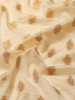 Thumbnail for Navy Blue Tissue Silk Woven Zari Design Floral Saree with Unstitched Blouse - Hiral Fashion - Distacart