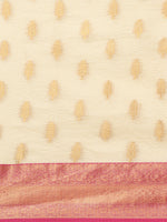 Thumbnail for Yellow Tissue Silk Woven Zari Design Floral Saree with Unstitched Blouse - Hiral Fashion - Distacart