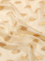 Thumbnail for Yellow Tissue Silk Woven Zari Design Floral Saree with Unstitched Blouse - Hiral Fashion - Distacart