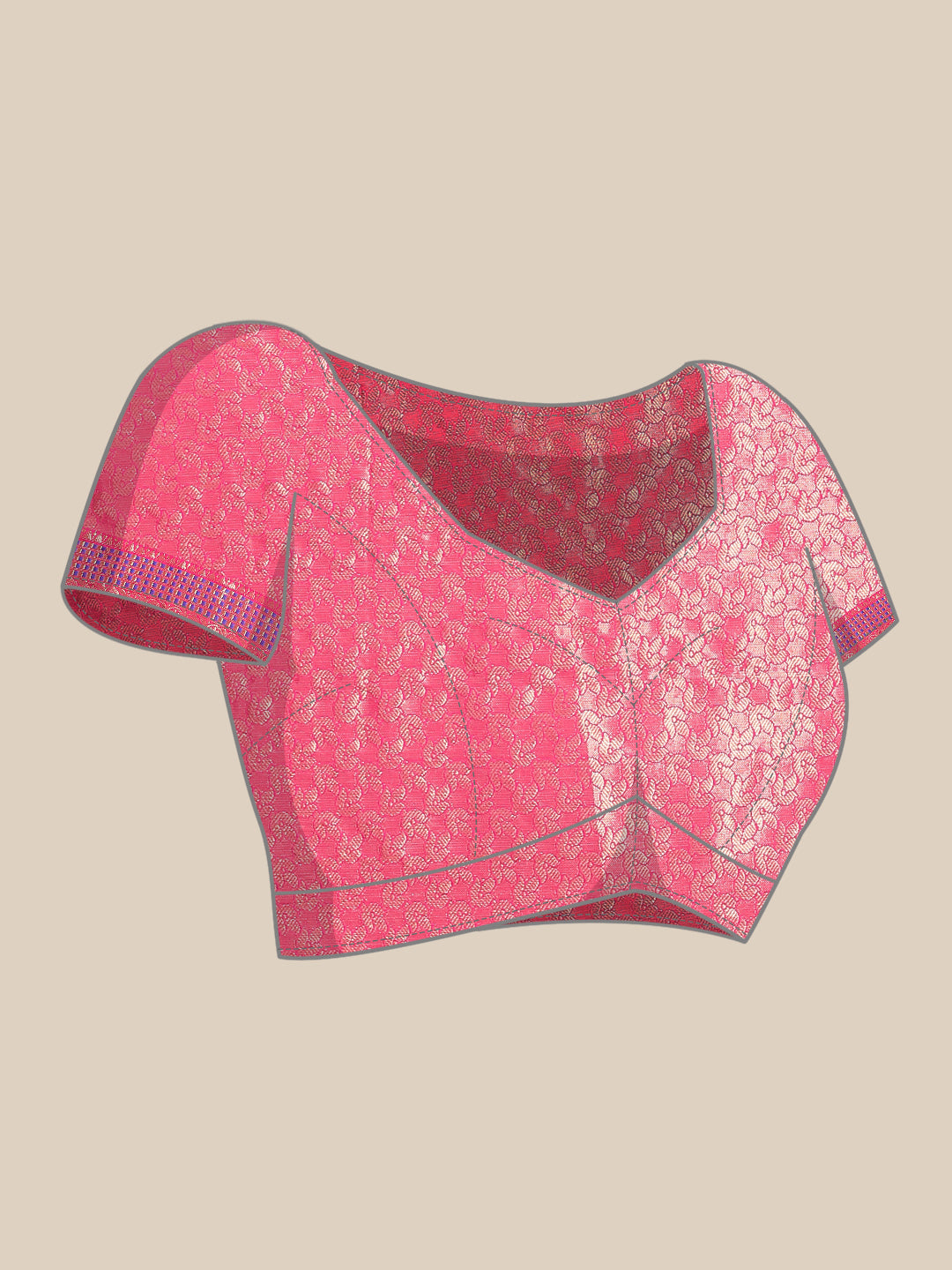 Turquoise Art Silk Woven Zari Design Ethnic Motifs Saree with Unstitched Blouse - Hiral Fashion - Distacart