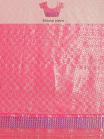 Thumbnail for Turquoise Art Silk Woven Zari Design Ethnic Motifs Saree with Unstitched Blouse - Hiral Fashion - Distacart