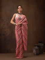 Thumbnail for Multicolor Cotton Blend Digital Print Abstract Saree with Unstitched Blouse - Hiral Fashion - Distacart