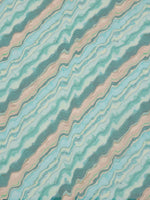 Thumbnail for Turquoise Cotton Blend Digital Print Abstract Saree with Unstitched Blouse - Hiral Fashion - Distacart