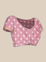 Thumbnail for Purple Silk Blend Digital Print Floral Saree with Unstitched Blouse - Hiral Fashion - Distacart