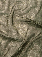 Thumbnail for Black Silk Cotton Printed Floral Saree with Unstitched Blouse - Hiral Fashion - Distacart