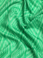 Thumbnail for Green Silk Cotton Printed Geomatric Saree with Unstitched Blouse - Hiral Fashion - Distacart