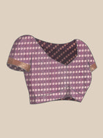 Thumbnail for Purple Silk Cotton Printed Floral Saree with Unstitched Blouse - Hiral Fashion - Distacart