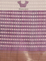 Thumbnail for Purple Silk Cotton Printed Floral Saree with Unstitched Blouse - Hiral Fashion - Distacart