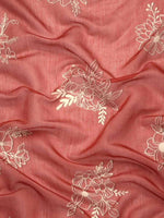 Thumbnail for Red Silk Cotton Printed Floral Saree with Unstitched Blouse - Hiral Fashion - Distacart
