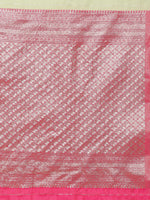 Thumbnail for Green Cotton Woven Zari Design Floral Saree with Unstitched Blouse - Hiral Fashion - Distacart